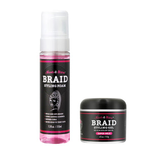 Braid Styling Gel 4 oz and Braid Styling Foam 7.2 oz Combo